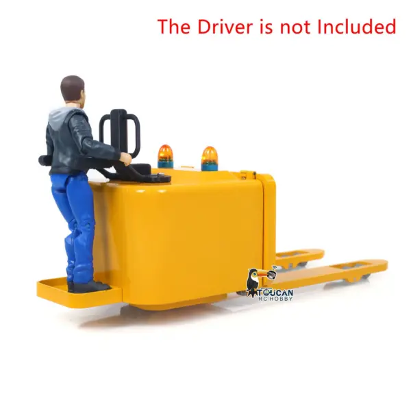 1/14 Electric Remote Control Reach Forklift Hobbywing ESC Servo Motor Ready to Run Warehouse RC Model Collection Warning Light