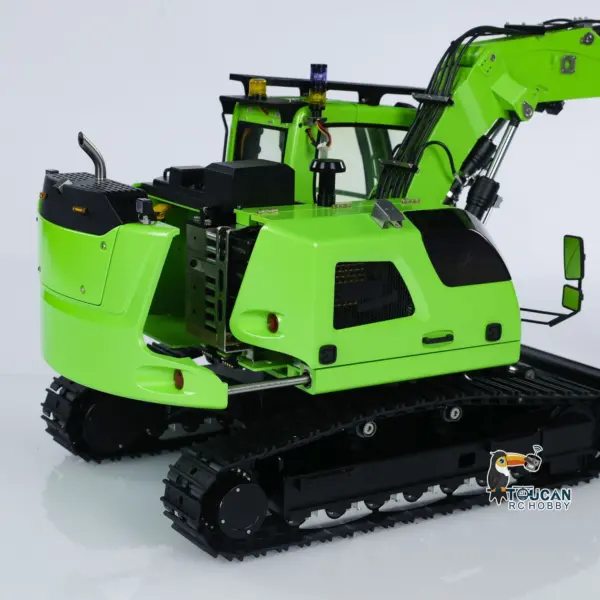 Customized CUTModel 1/14 RC Hydraulic Excavator LR 914 Metal Remote Control Digger Model 5ways Valve RTR Construction Car ST8 Radio Battery