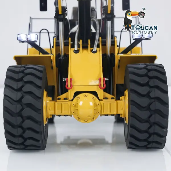 1/14 Scale Metal 470 Hydraulic RC Heavy-duty Loader Radio Control Construction Vehicle Smoke Sound Light Painted Assembled Wheel Loader Model
