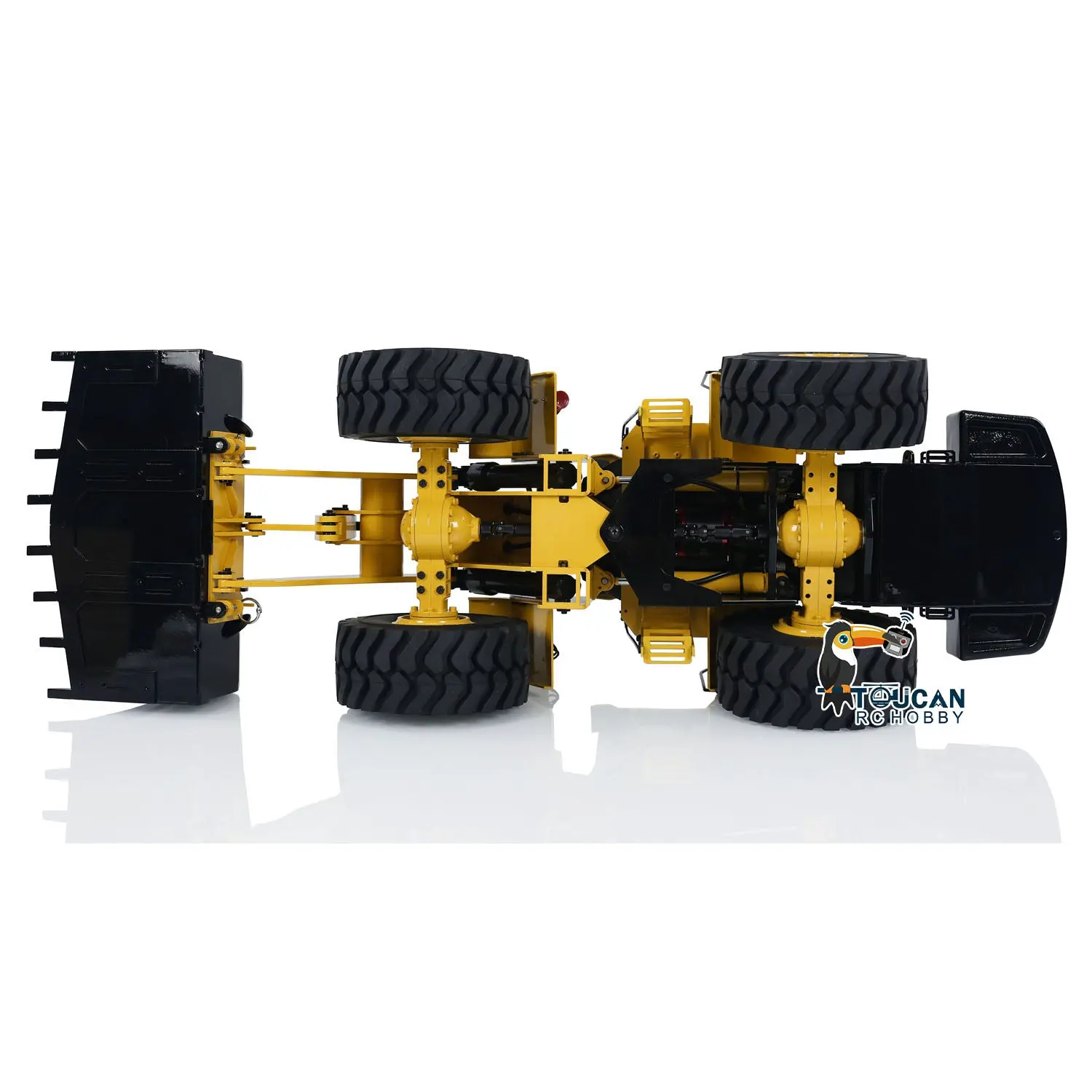 1/14 Scale Metal 470 Hydraulic RC Heavy-duty Loader Radio Control Construction Vehicle Smoke Sound Light Painted Assembled Wheel Loader Model