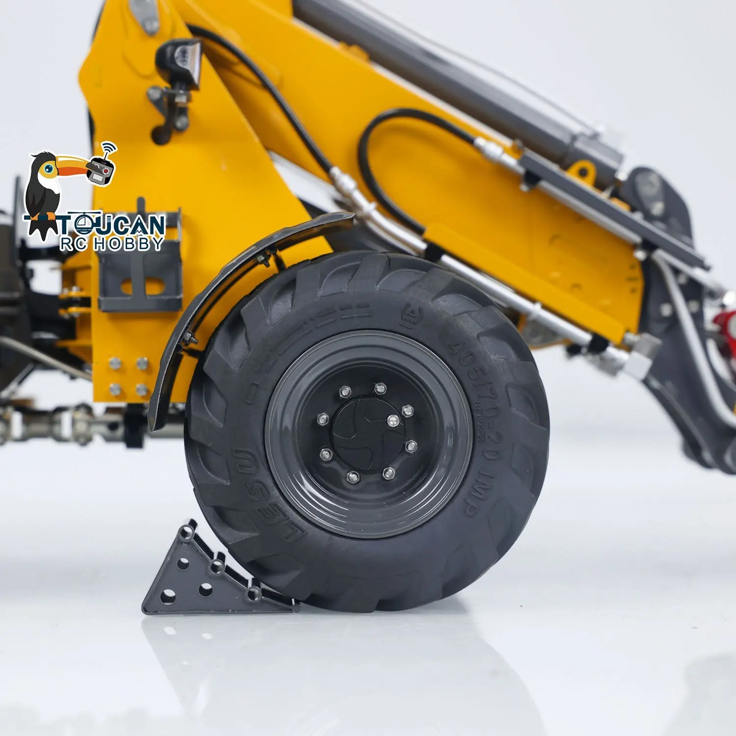 LESU 1/14 AT1050 RC Hydraulic Equipment Fork Loader Radio Control Telescopic Arm Car Kits DIY Model Light Sound System