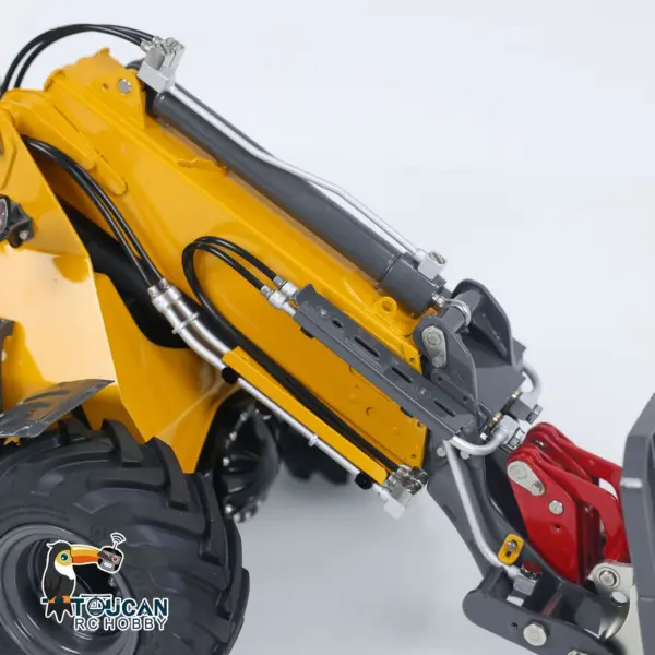 LESU 1/14 AT1050 RC Hydraulic Equipment Fork Loader Radio Control Telescopic Arm Car Kits DIY Model Light Sound System