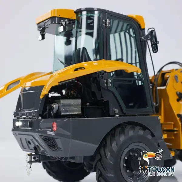 LESU 1/14 AT1050 RC Hydraulic Equipment Fork Loader Radio Control Telescopic Arm Car Kits DIY Model Light Sound System
