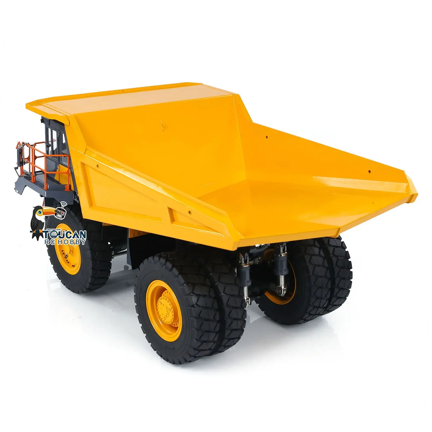 LESU 1/16 Heavy Metal Hydraulic Mining Car Dumper Bogie RC Mine Truck Aoue R100E Model Gift Motor ESC Servo Light System Model DIY