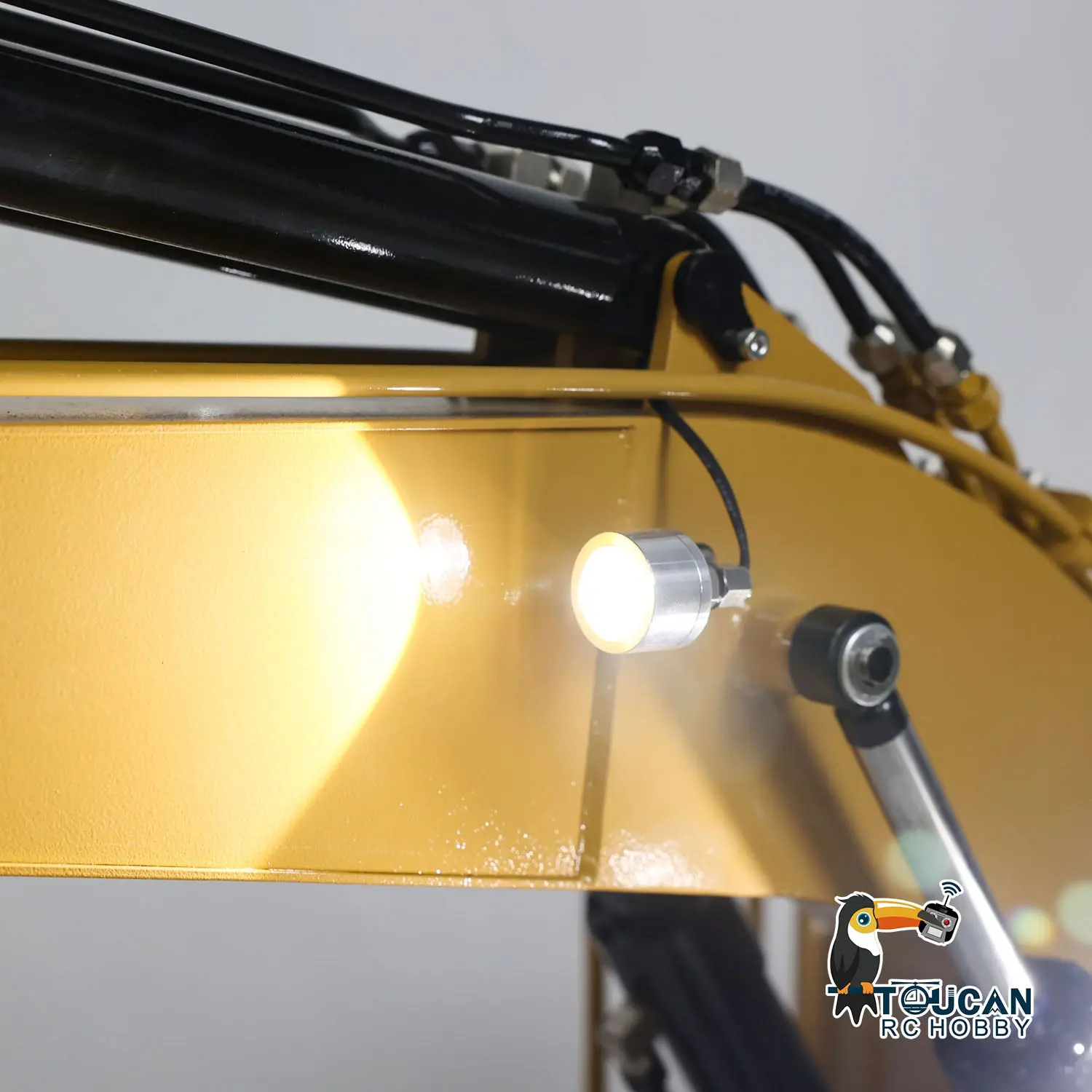 385CF 1/8 Hydraulic RC Excavator Metal Giant Remote Control Construction Vehicle Ready to Run Painted Assembled ESC Servo Motor