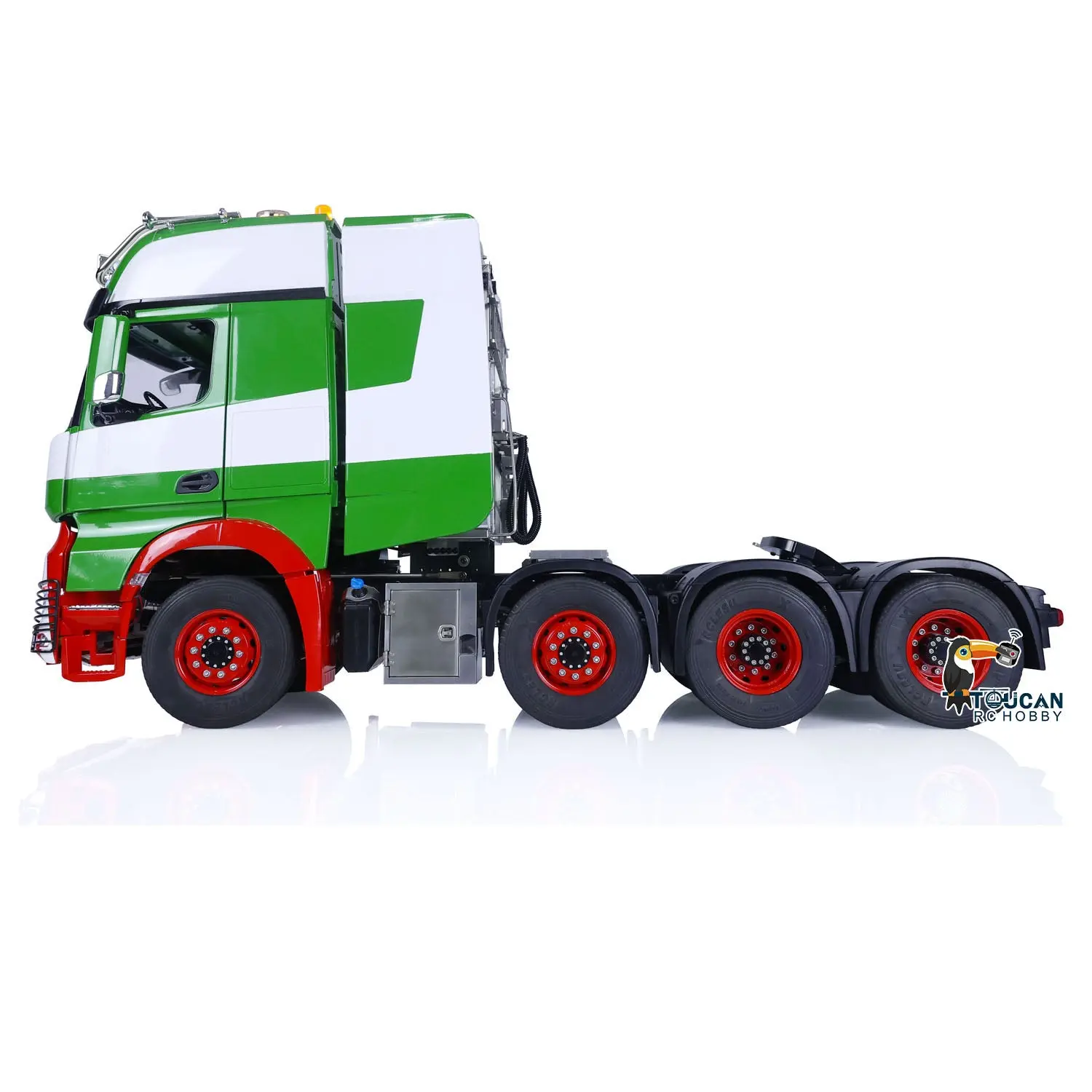 8x8 1/14 TOUCAN RC Tractor Truck Metal Chassis Painted Remote Control Lorry Car Models for Trailer Model Excavator