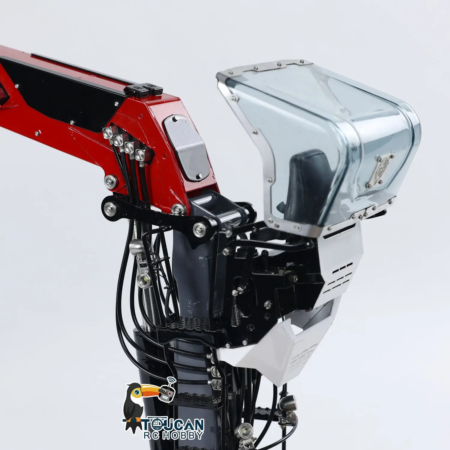 LESU Metal Hydraulic Timber Crane for 1/14 RC Log Trailer Radio Controlled Wood Tractor Truck Car Optional RTR/KIT Ver