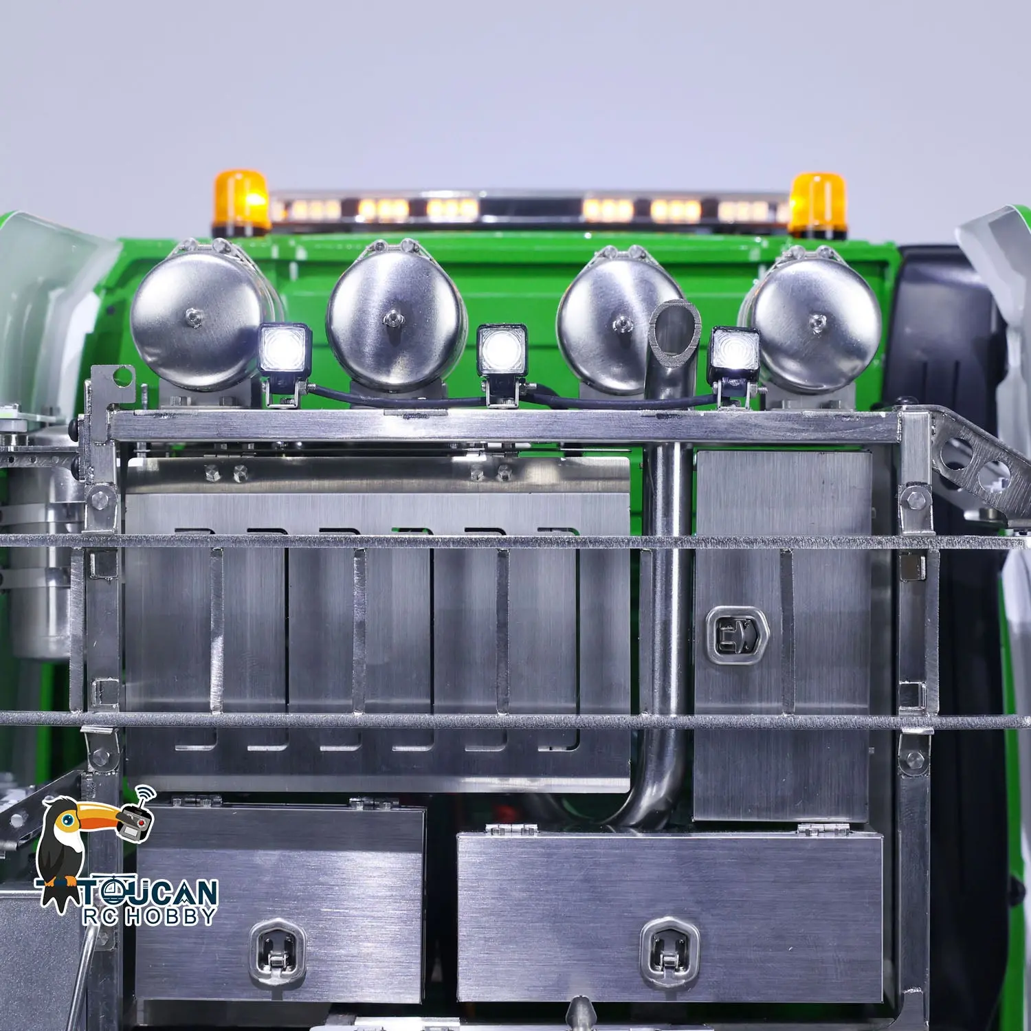 8x8 1/14 TOUCAN RC Tractor Truck Metal Chassis Painted Remote Control Lorry Car Models for Trailer Model Excavator