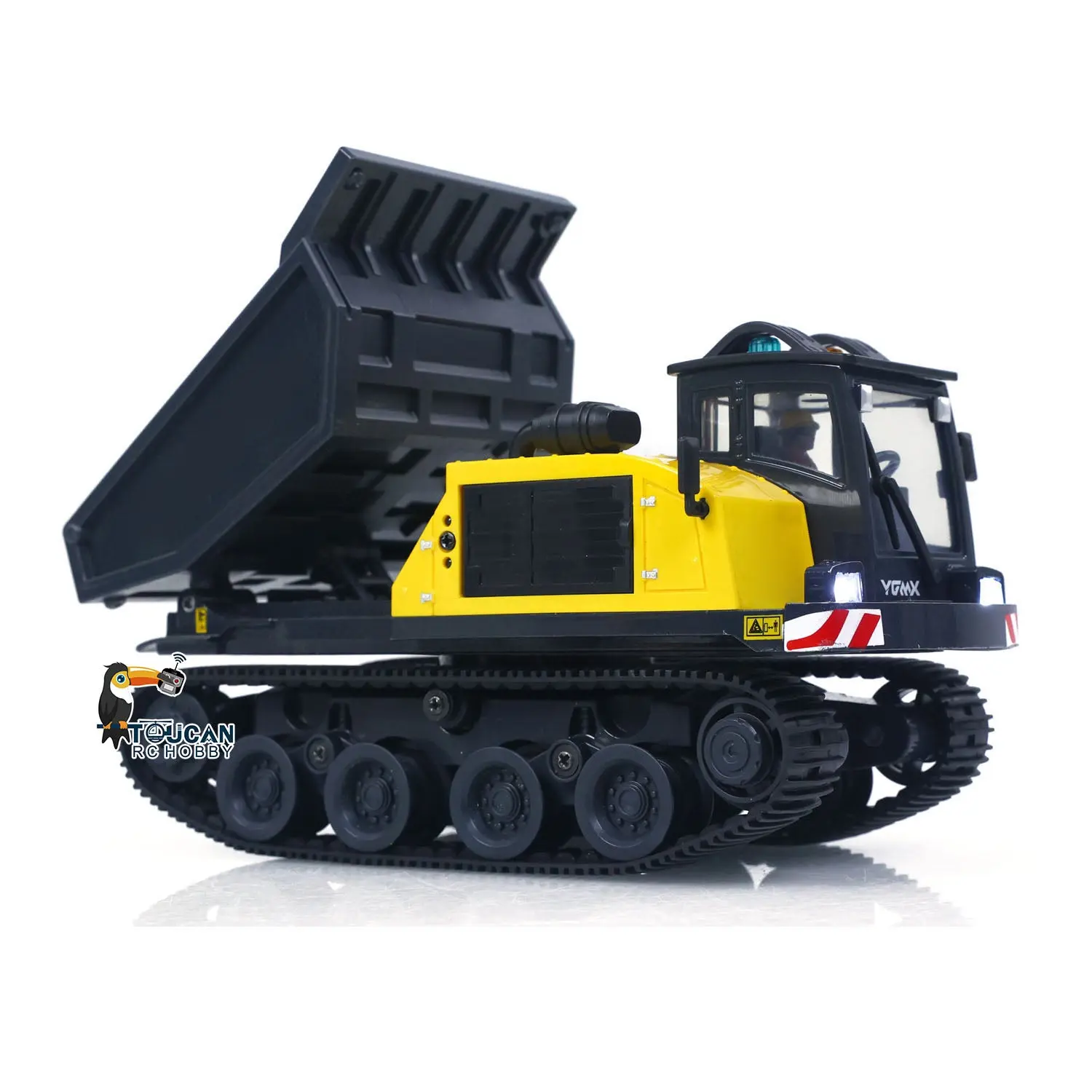 1/50 T14R Panther RTR Electric RC Crawler Dump Truck Construction Vehicle Tracked Tipper Finished Model Toys Lights Sounds Unit