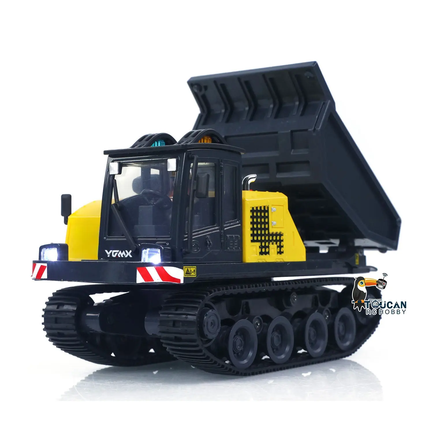 1/50 T14R Panther RTR Electric RC Crawler Dump Truck Construction Vehicle Tracked Tipper Finished Model Toys Lights Sounds Unit
