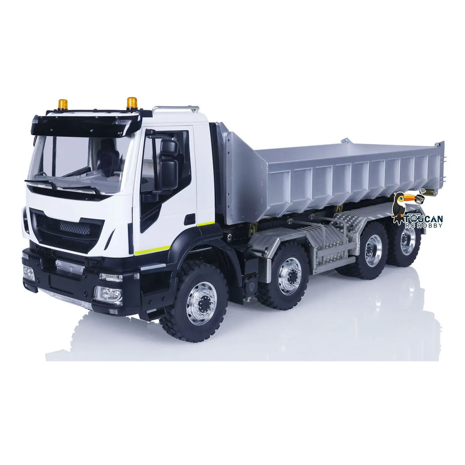 LESU Metal 8x8 Hydraulic RC Dumper Truck 1/14 Ready To Run Remote Control Emulated Car Hobby Models Assembled Painted