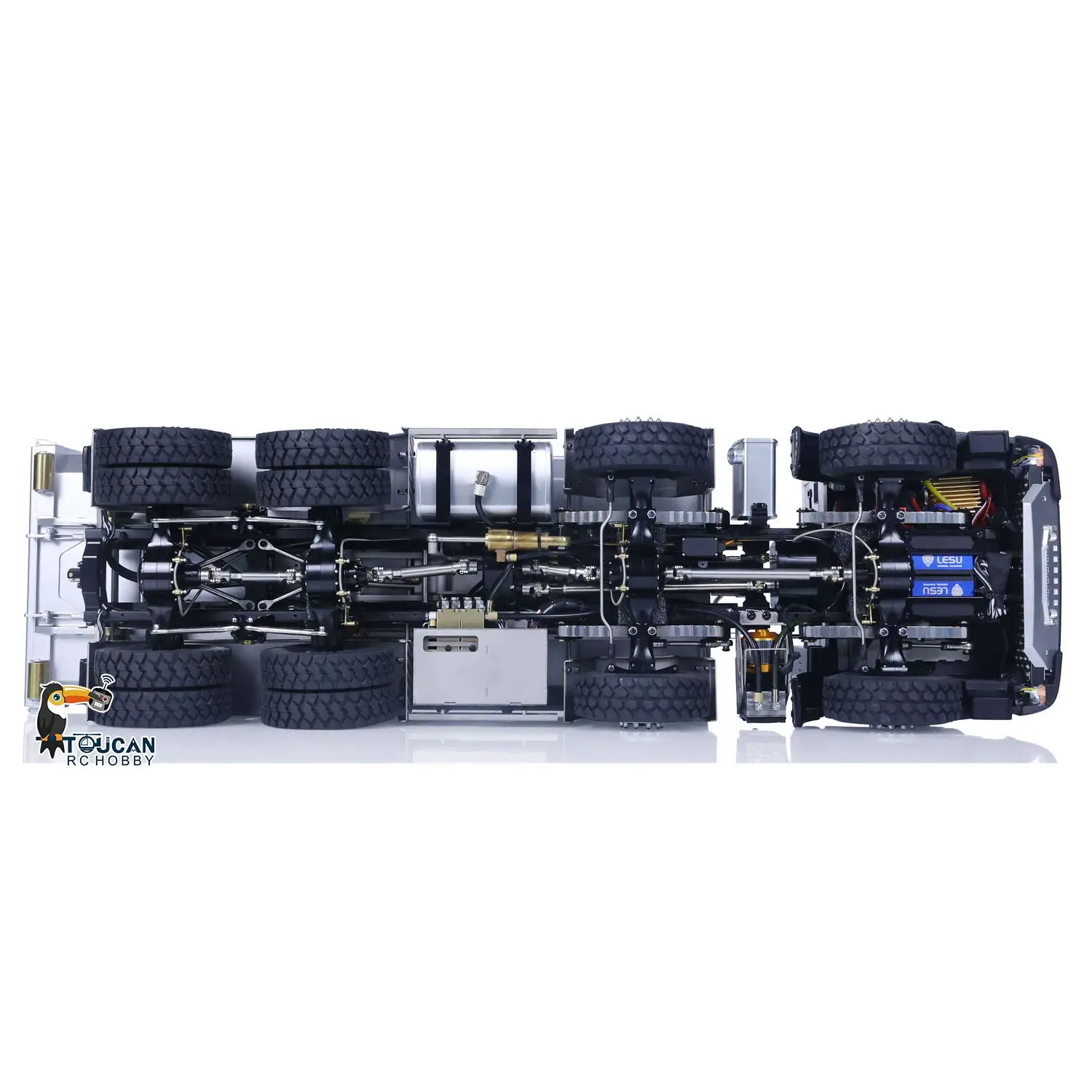 LESU Metal 8x8 Hydraulic RC Dumper Truck 1/14 Ready To Run Remote Control Emulated Car Hobby Models Assembled Painted