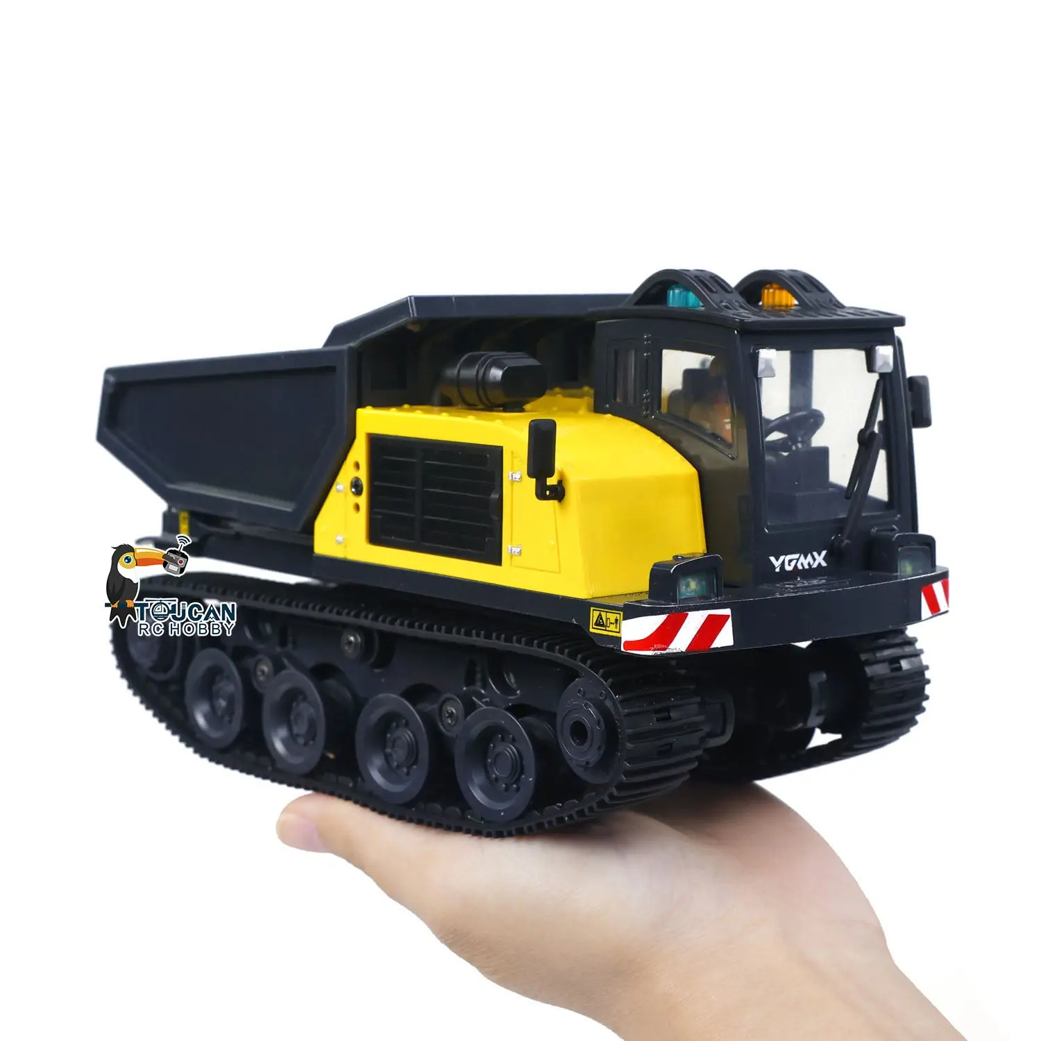 1/50 T14R Panther RTR Electric RC Crawler Dump Truck Construction Vehicle Tracked Tipper Finished Model Toys Lights Sounds Unit