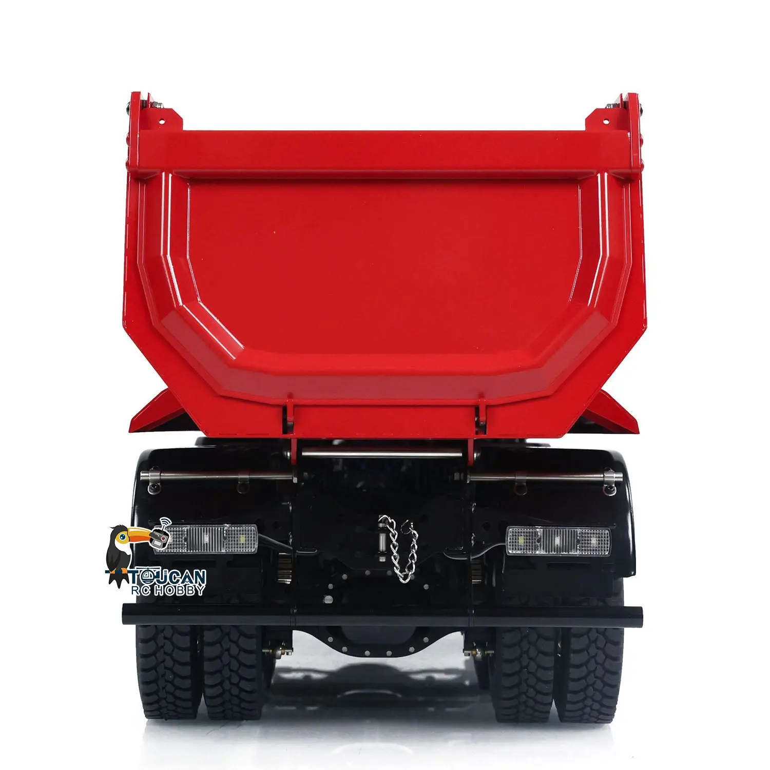 1/14 8x8 Metal Hydraulic RC Dump Truck Remote Control Tipper Car Sound Lights Assembled Painted Model ESC Motor Servo