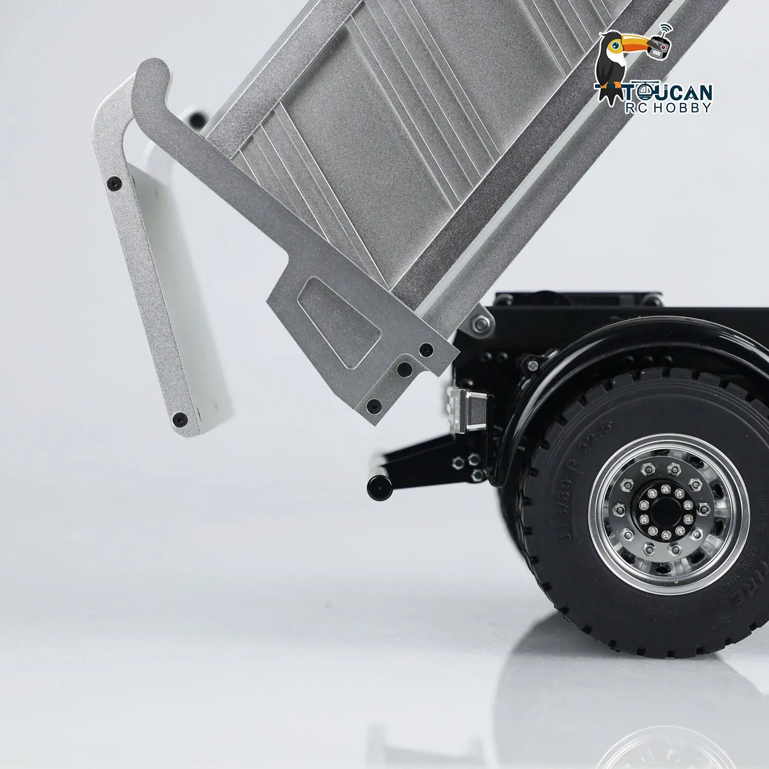 LESU 1/14 RTR RC Hydraulic Dump Truck FMX Cabin 8X8 Metal Chassis Dumper Assembled and Painted Light Sound System FS I6S