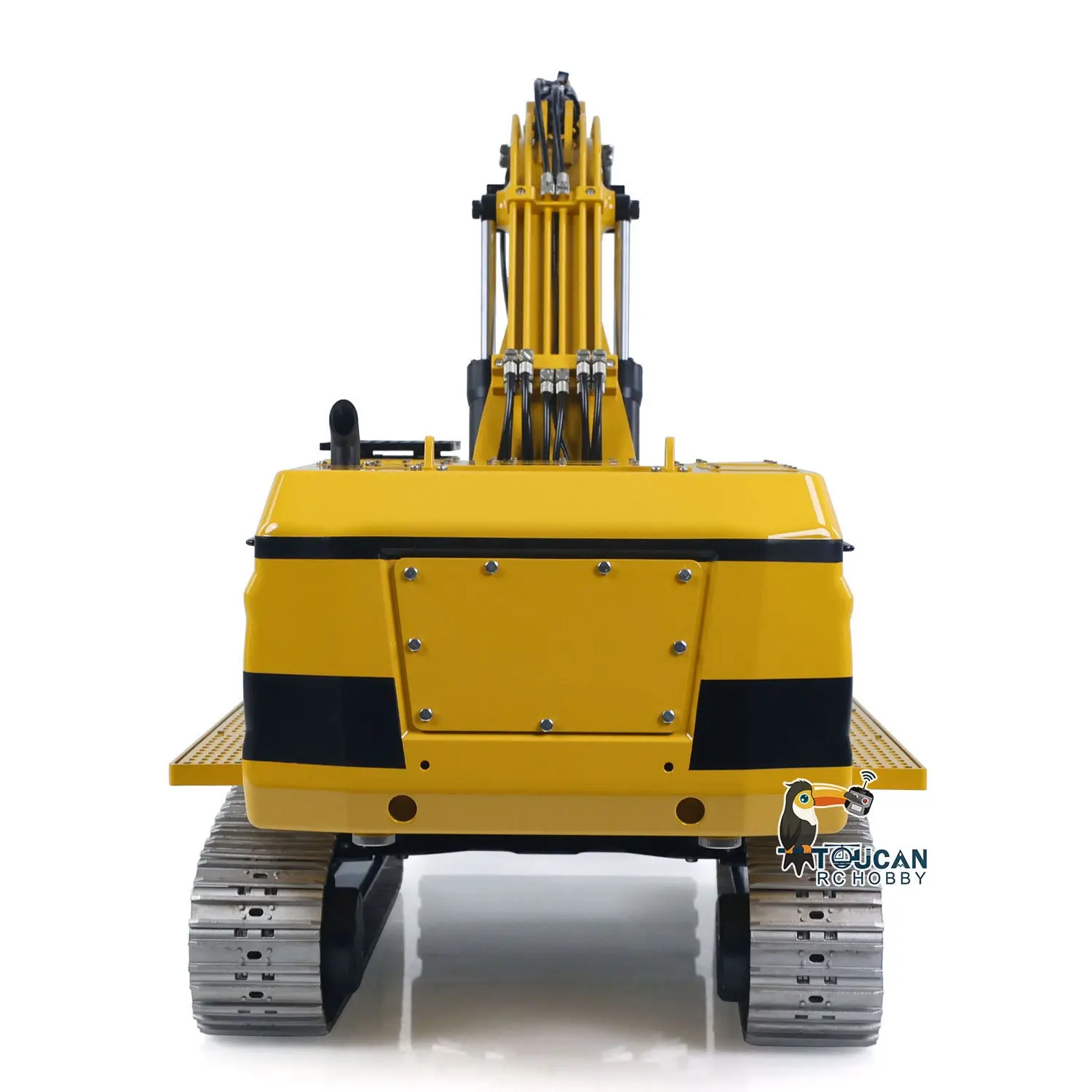 55KG! 395F 1/12 Metal RC Tracked Excavator Remote Control Hydraulic Digger 2830 Brushless Motor Dual Pump System Flysky Radio