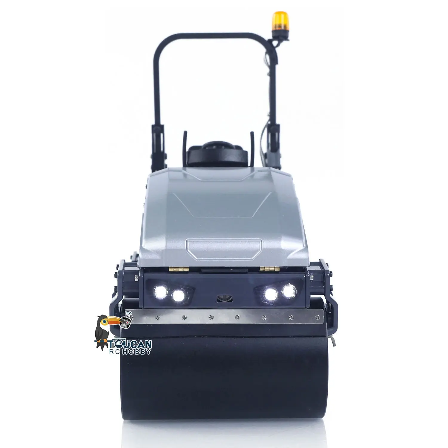 1/14 Mini Metal Radio Controlled Road Roller BW120AD RC Construction Vehicle RTR Model Brushed ESC Motor Battery ST8 Radio