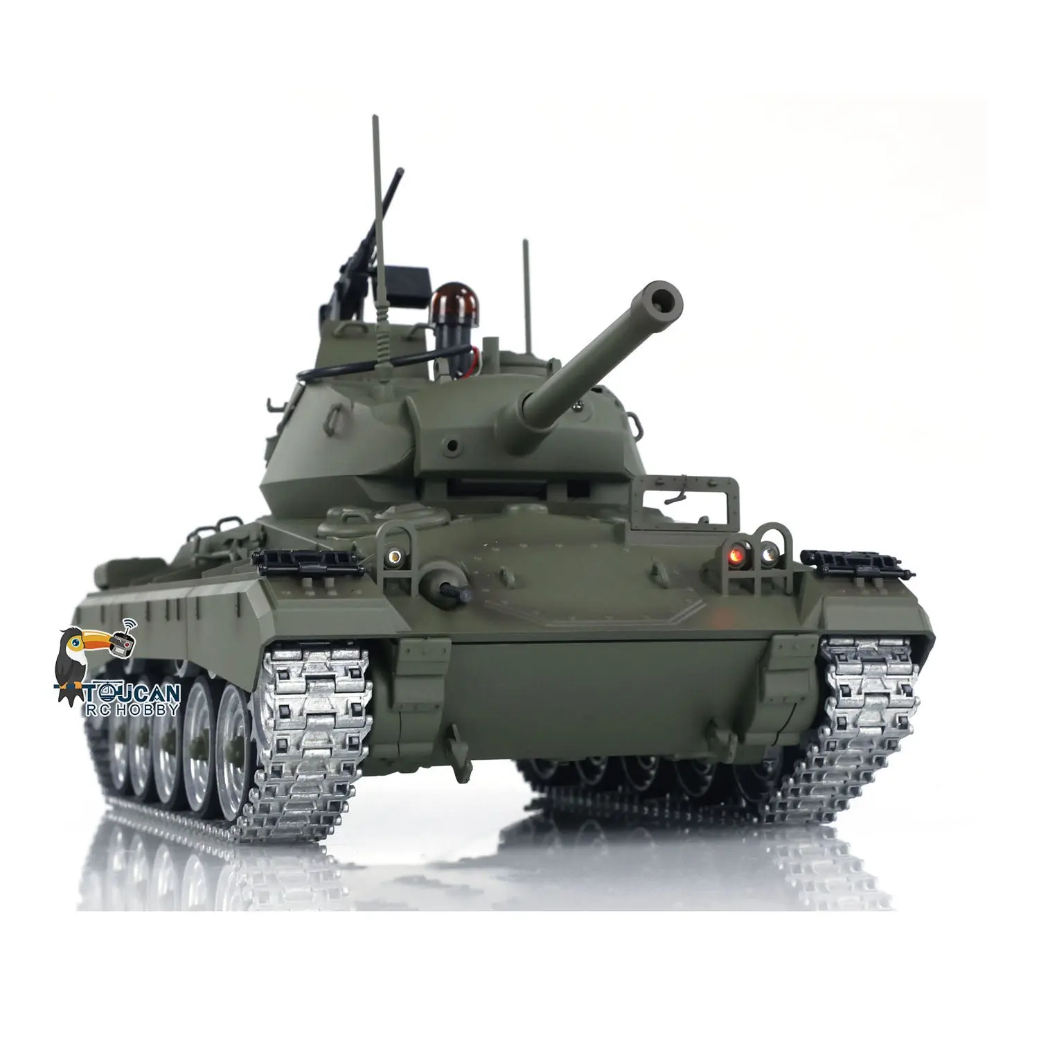 Tongde M24 Chaffee 1/16 RC Light Tank Infrared Combating System Military Model Barrel Recoil Metal Upgraded Wheels Gearbox 320