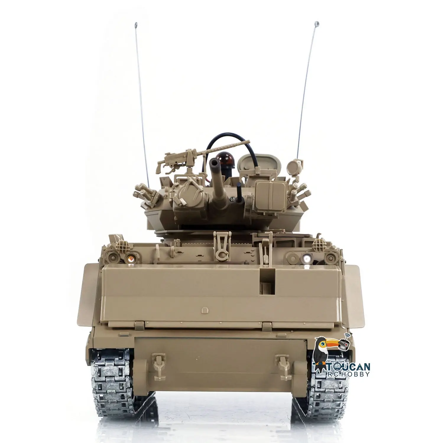 1/16 Tongde Remote Control Tank M2412-A M113A1 MRV Infrared Barrel Recoil Fire Flashing 320 Turret Rotation Metal Drive Gearbox