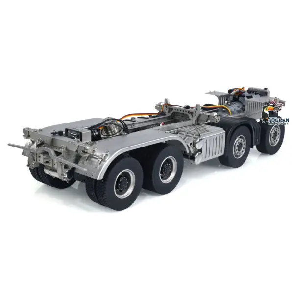 1/14 3-way 8x8 RC Hydraulic Dumper Car Remote Control Dump Truck Tipper K3363 Assembled Unpainted Models Light Sound System
