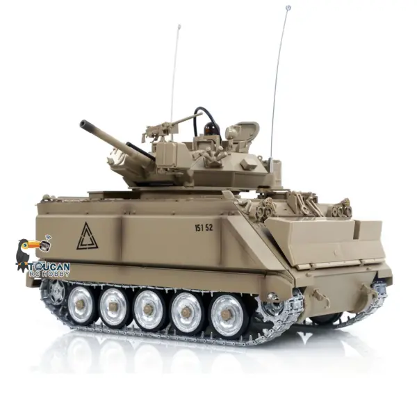 1/16 Tongde Remote Control Tank M2412-A M113A1 MRV Infrared Barrel Recoil Fire Flashing 320 Turret Rotation Metal Drive Gearbox