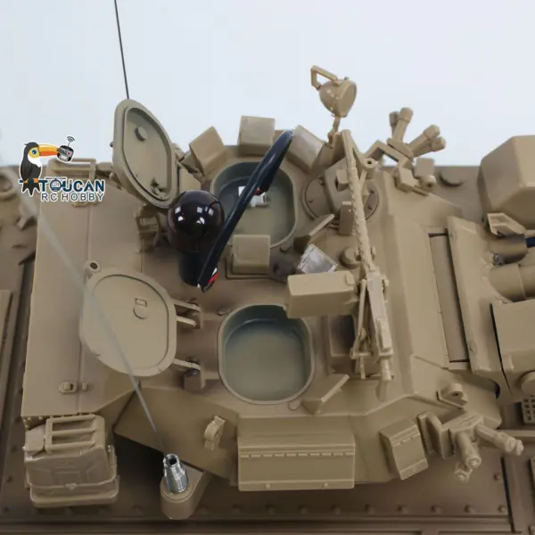 1/16 Tongde Remote Control Tank M2412-A M113A1 MRV Infrared Barrel Recoil Fire Flashing 320 Turret Rotation Metal Drive Gearbox