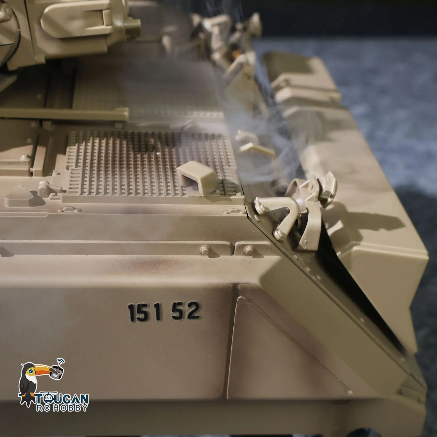 1/16 Tongde Remote Control Tank M2412-A M113A1 MRV Infrared Barrel Recoil Fire Flashing 320 Turret Rotation Metal Drive Gearbox