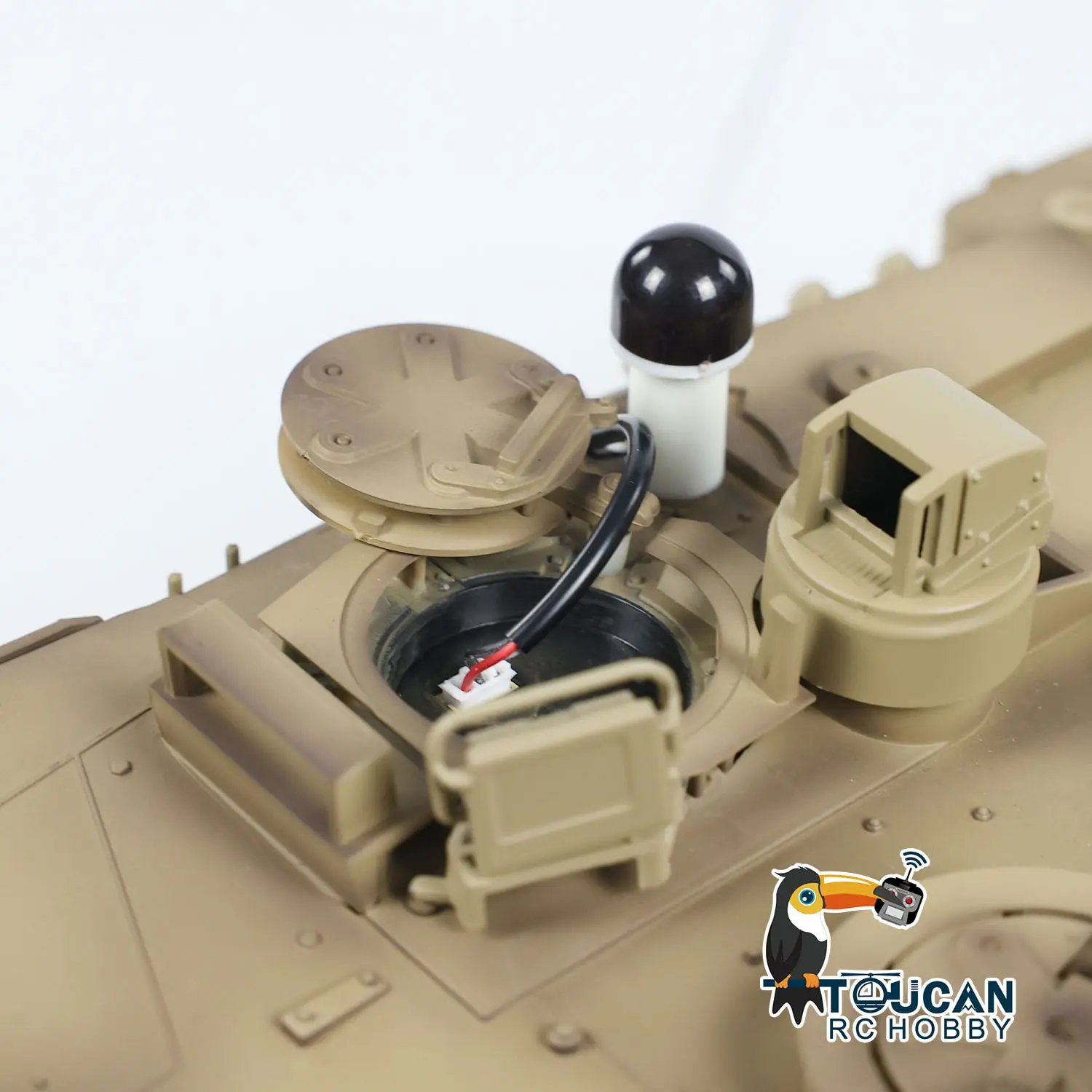 Tongde 1/16 RC Infrared Battle Tank German Leopard2A7 Electric Radio Control Military Vehicle Barrel Recoil Optional Version Painted