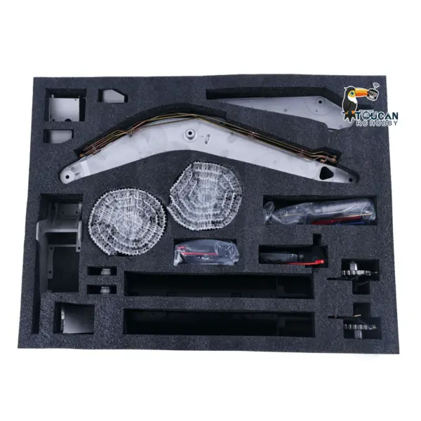 LESU 1:14 Scale LR945 RC Hydraulic Excavator Metal Remote Controlled Earth Digger 945 Model Kits Unassembled Unpainted With Lights