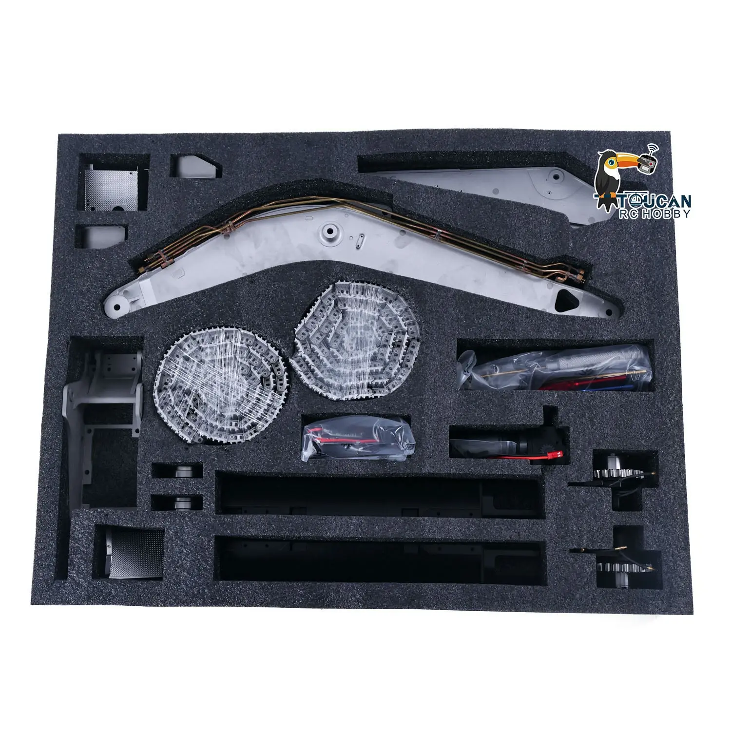 LESU 1:14 Scale LR945 RC Hydraulic Excavator Metal Remote Controlled Earth Digger 945 Model Kits Unassembled Unpainted With Lights