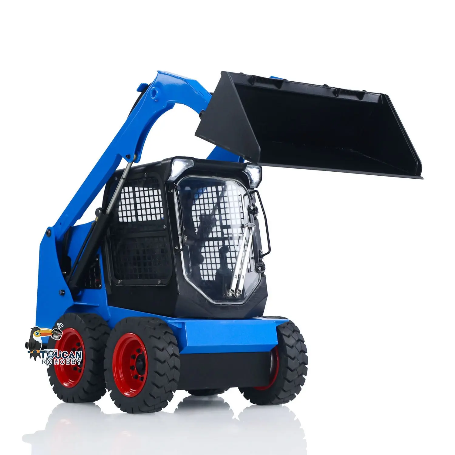 Metal 1/14 Hydraulic RC Skid-Steer Loader SM450 Remote Control Wheeled Car Model