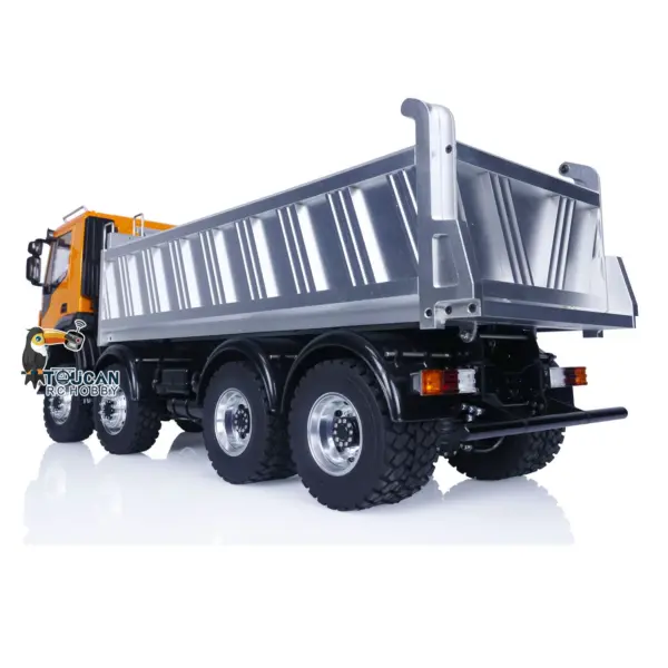 LESU 1/14 Painted RTR RC Hydraulic Dump Truck 8X8 for Metal Chassis Lock Differential Steering Servo Charger ESC