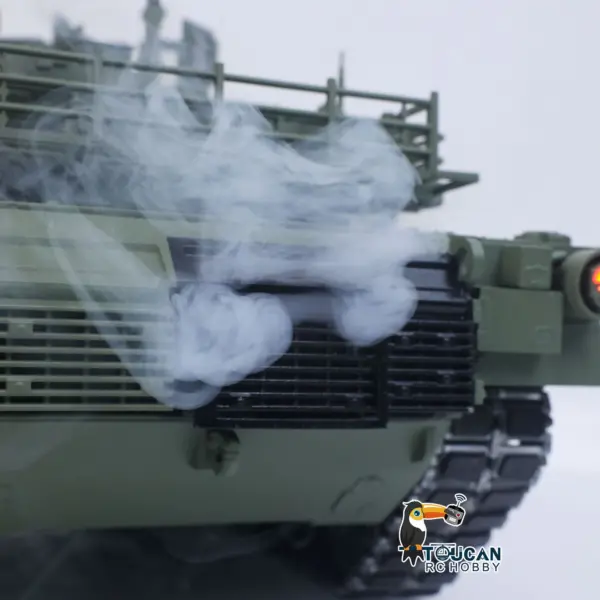 TOUCAN TUSK II 1/16 Metal Remote Control Tank 3918 Abrams M1A2 IR Dual Flow Gearbox Turret 360 Rotation Barrel Recoil Elevation