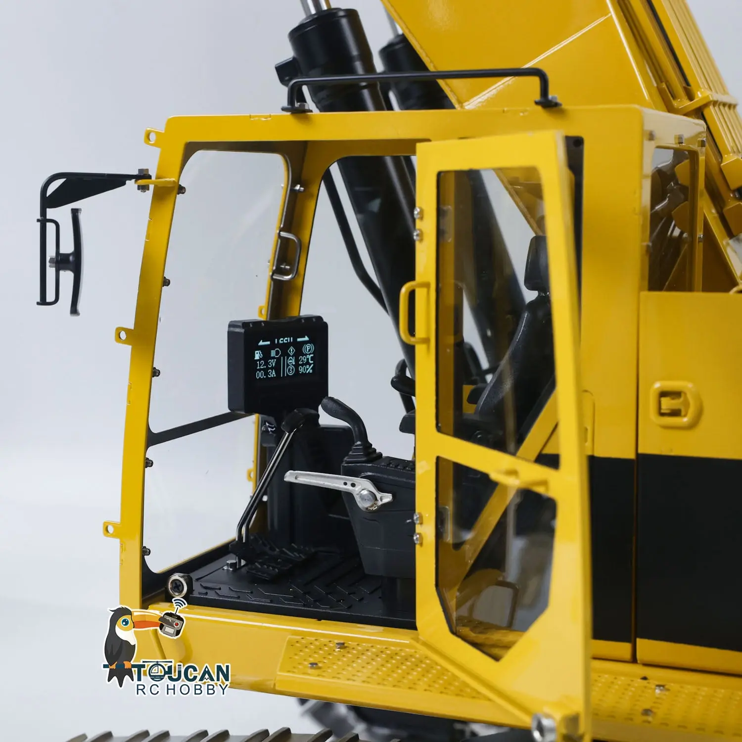 LESU 1/14 Metal Hydraulic RC Excavator C374F Remote Control Heavy Construction Digger Model Paladin PL18EV LITE 6CH Valve Sound Light Battery LCD Screen Motor