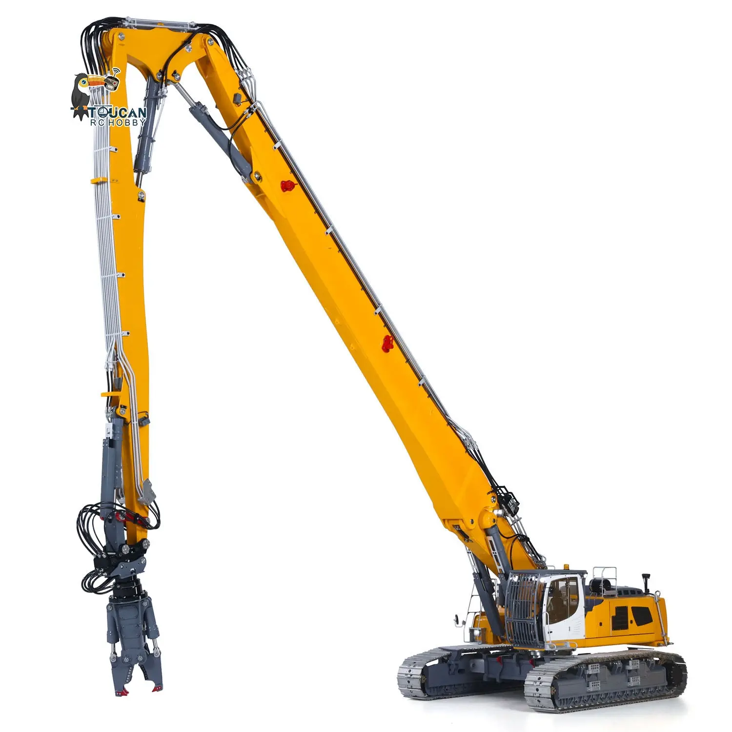 LESU 1/14 RC Heavy Full Hydraulic Demolition Excavator Aoue LR960 XE Two Type Digging Arms RTR Model Digger Construction Car