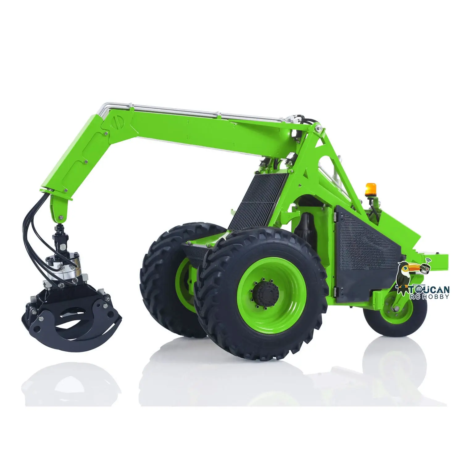 TOUCAN 1/14 RC Hydraulic Log Loader LESU AOUE 225A Remote Control Sugarcane Loader Grabber 4CH Valve RTR Model Battery Radio