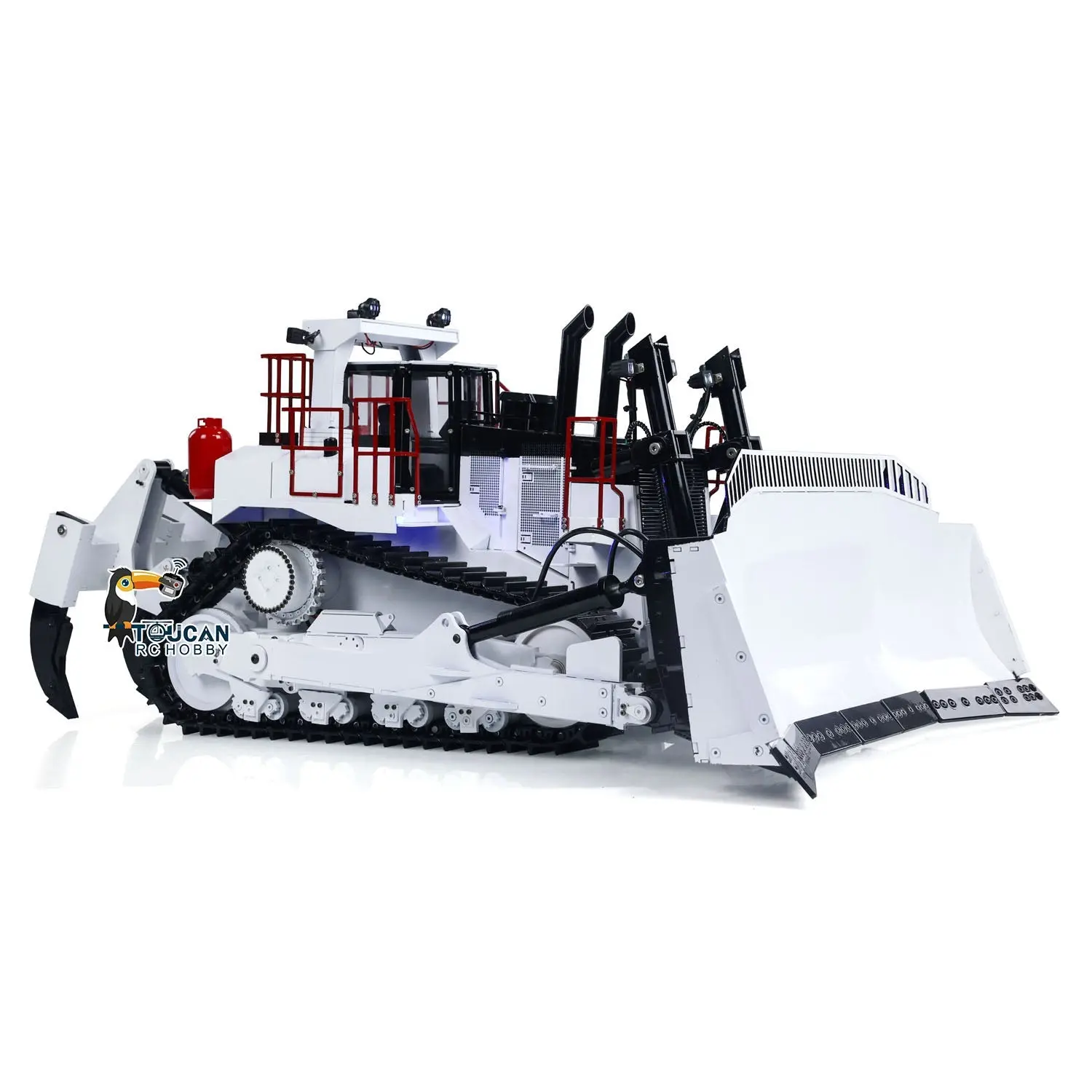 1/14 D11T 3-Plow RC Hydraulic Heavy-duty Bulldozer Remote Control Dozers PL18EV Sound Light Smoke Assembled and Painted