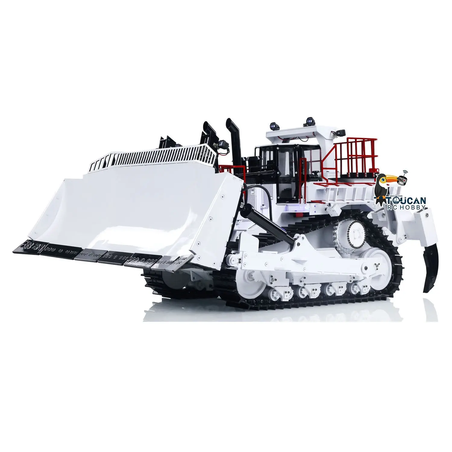 1/14 D11T 3-Plow RC Hydraulic Heavy-duty Bulldozer Remote Control Dozers PL18EV Sound Light Smoke Assembled and Painted