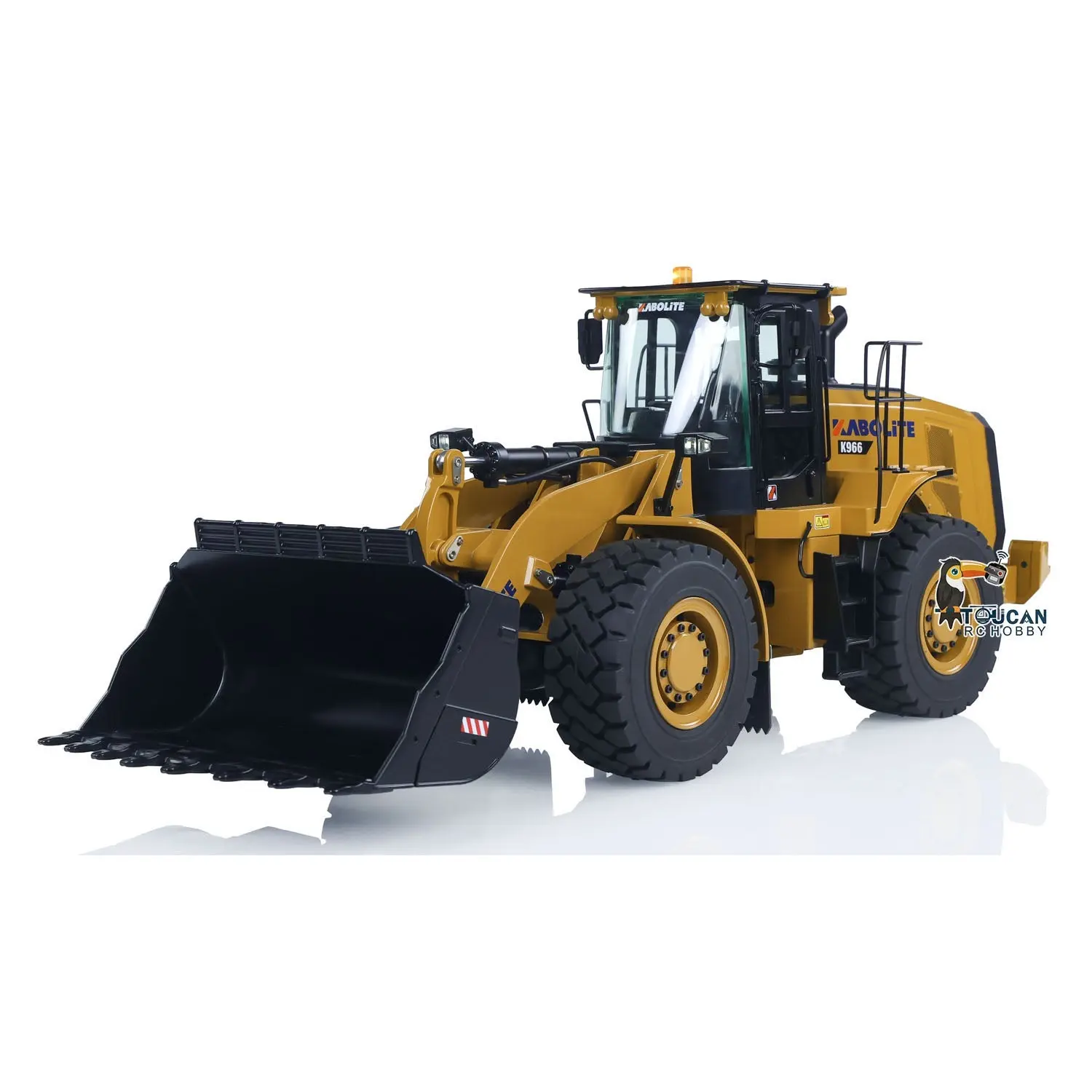 HUINA K966 KABOLITE 2.4Ghz 1/16 Scale Hydraulic RC Loader 966 Truck Car RTR Model W/7500mAh Battery Charger Light Transmitter