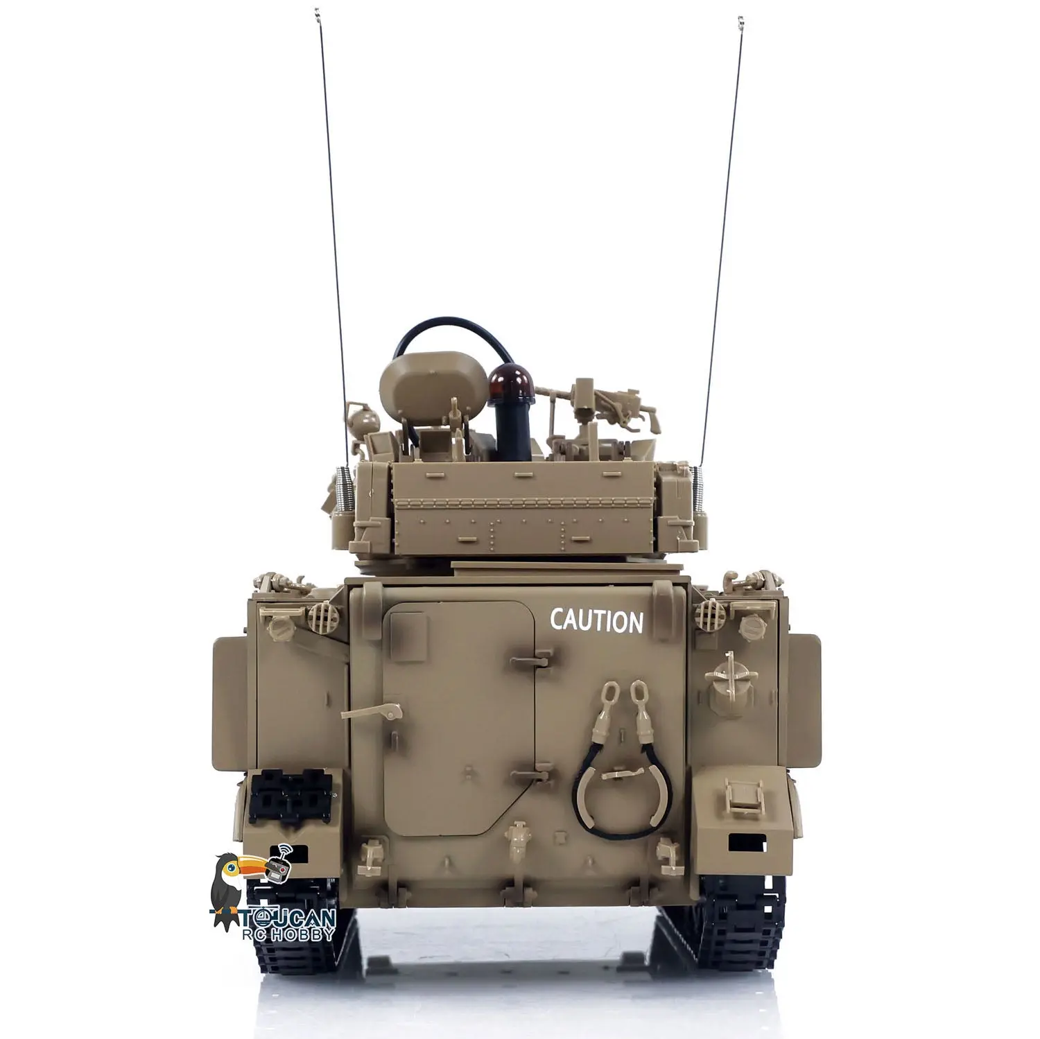 TD 1/16 RC Military Tank M2412-A M113A1 MRV 320 Turret Rotary Barrel Recoil Elevation Infrared Driving Wheel Idlers Gearbox