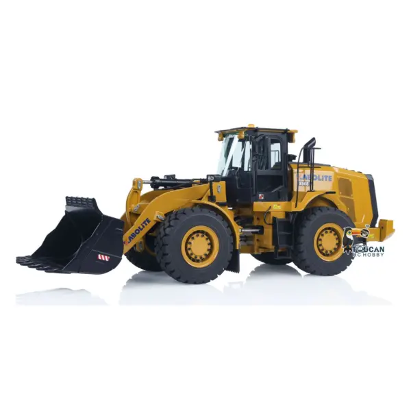 HUINA K966 KABOLITE 2.4Ghz 1/16 Scale Hydraulic RC Loader 966 Truck Car RTR Model W/7500mAh Battery Charger Light Transmitter