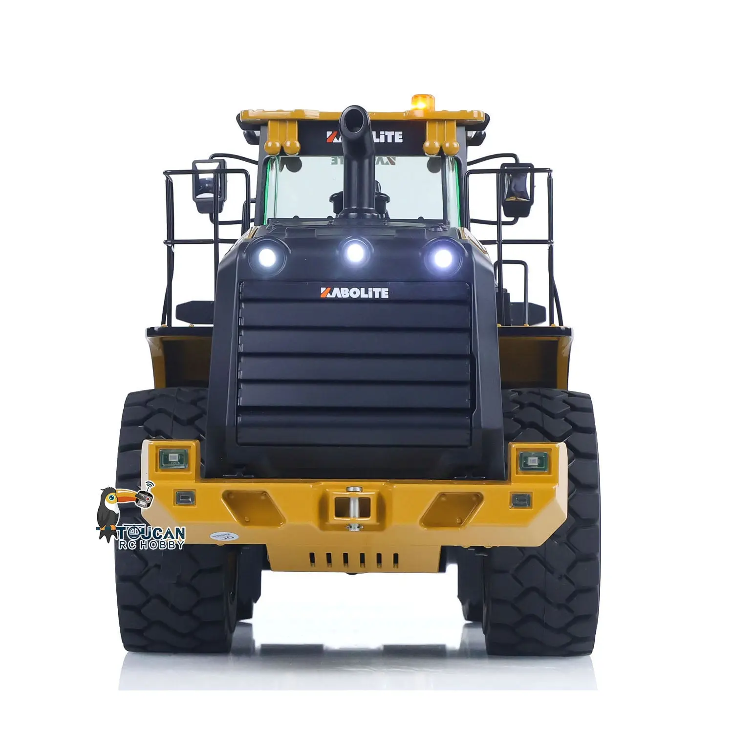 HUINA K966 KABOLITE 2.4Ghz 1/16 Scale Hydraulic RC Loader 966 Truck Car RTR Model W/7500mAh Battery Charger Light Transmitter