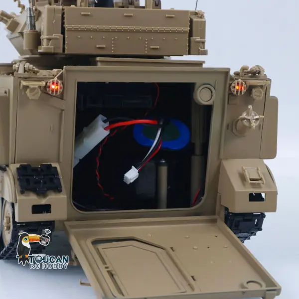 TD 1/16 RC Military Tank M2412-A M113A1 MRV 320 Turret Rotary Barrel Recoil Elevation Infrared Driving Wheel Idlers Gearbox