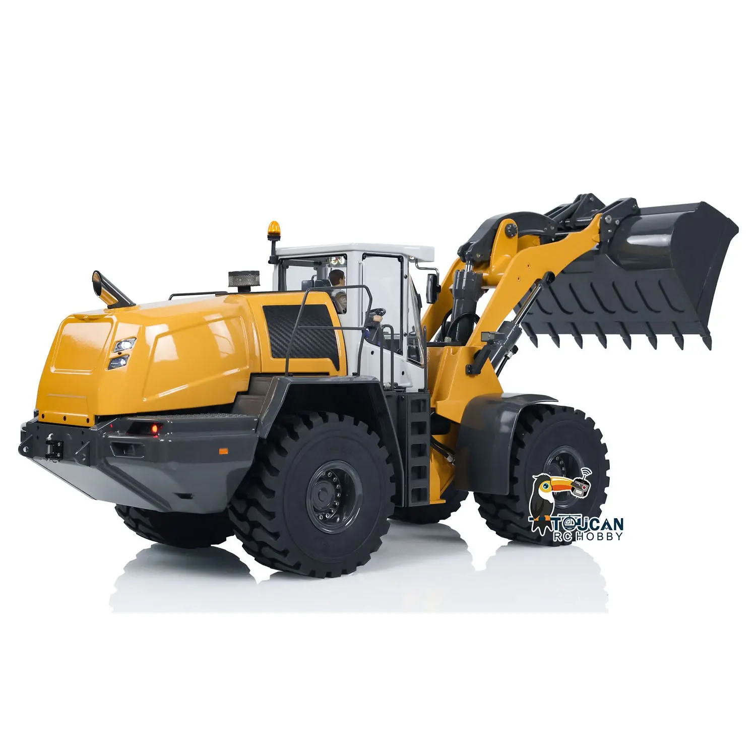 XDRC 580 1/14 Metal RC Hydraulic Loader Ready To Run Engineering Vehicles DIY Model Smoke Unit Lights ESC Servo Motor