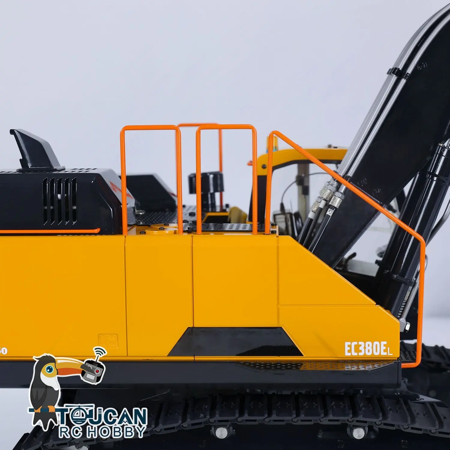 Metal MTMODEL 1/14 2 Arms RC Hydraulic Excavator EC380 Tracked Electric Wireless Control Digger Heavy Machine Vehicles Model