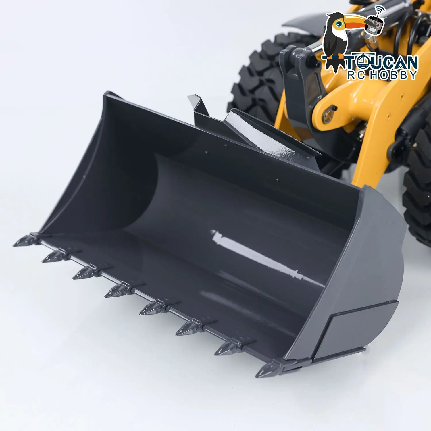 XDRC 580 1/14 Metal RC Hydraulic Loader Ready To Run Engineering Vehicles DIY Model Smoke Unit Lights ESC Servo Motor