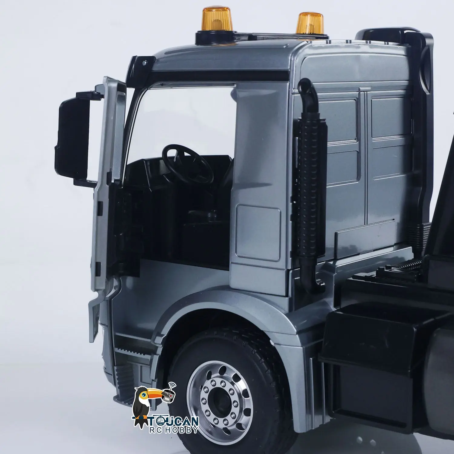 DoubleE 1/20 6X6 Metal RC Dump Truck E590 003 Electric Lifting Remote Control Tipper Car Model Metal Gears Sounds Lights Battery Motor Radio System RTR