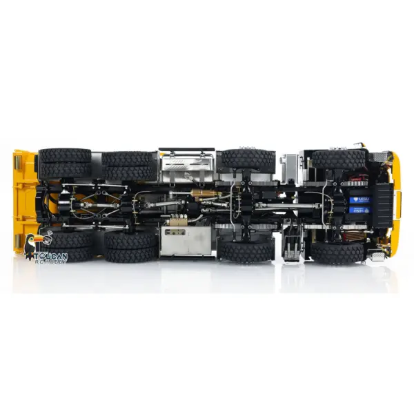 LESU 8x8 1/14 RC Hydraulic Roll On Dumper Truck RTR Radio Control Full Dump Cars Lights Sounds