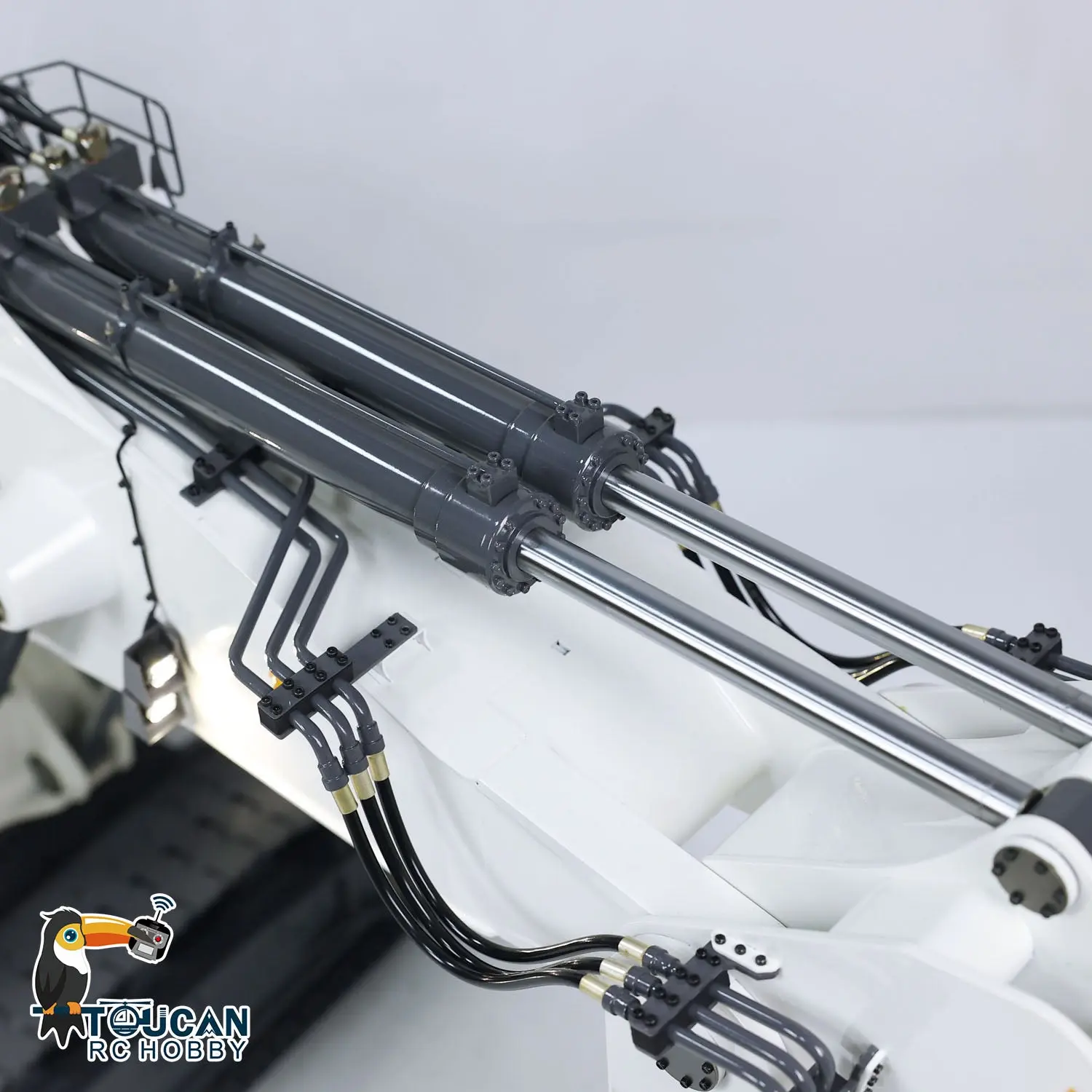 1/20 Metal Painted Assembled RC Hydraulic Equipment Remote Controlled Excavator for 996 Taranis XE Radio Digger Frsky-Taranis-XE