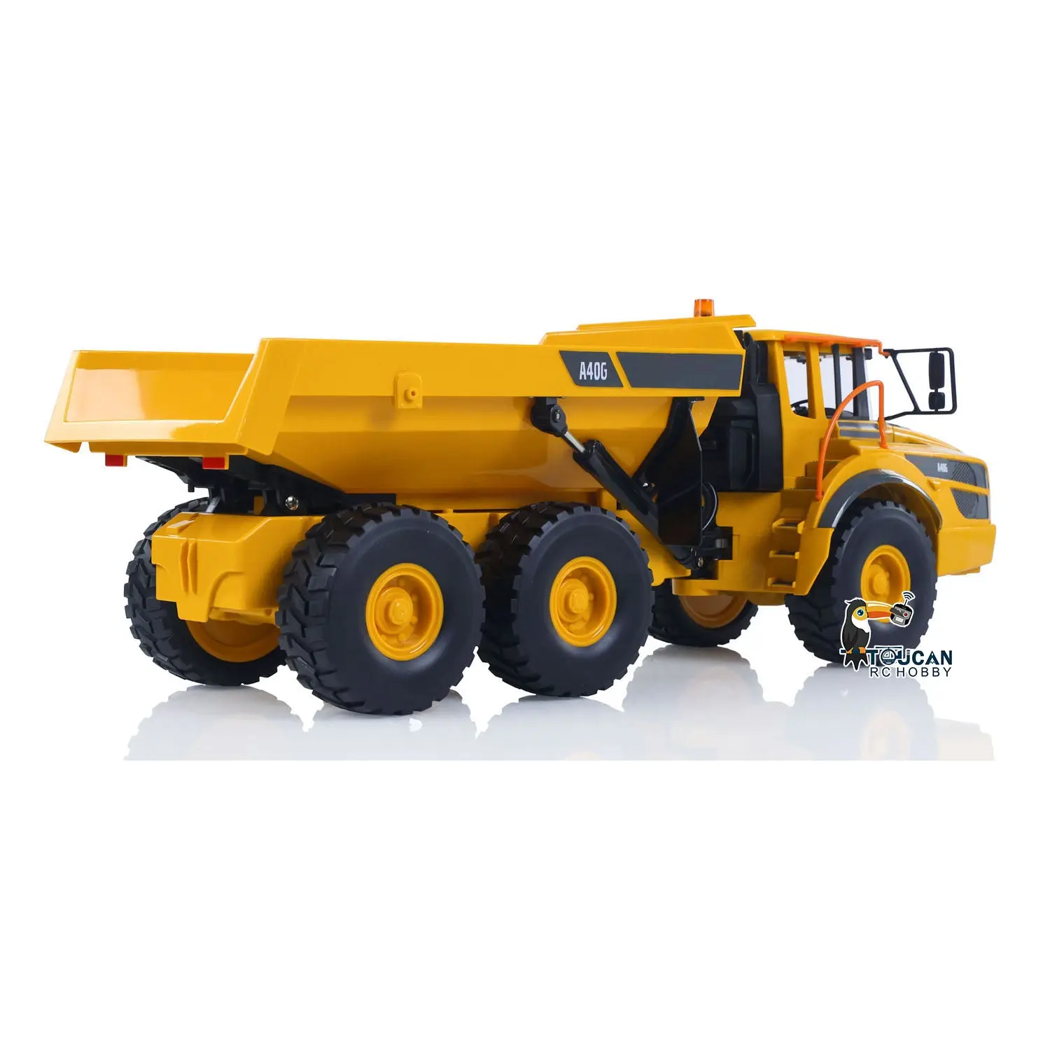 Plastic DoubleE E591 003 1/20 RC Articulated Dumper 6WD Electric Remote Control Truck VO Motor Battery USB Charging Cable RTR